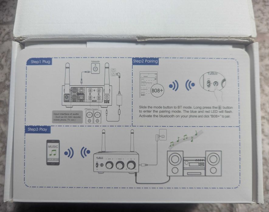 2.1-канальний підсилювач 1Mii B08+ с Bluetooth 5.0