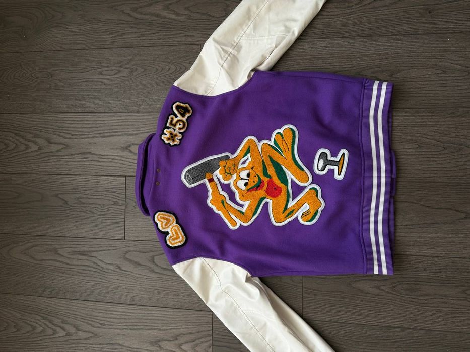 Куртка-бомбер Louis Vuitton Multi-Patches Mixed Leather Varsity Blouson
