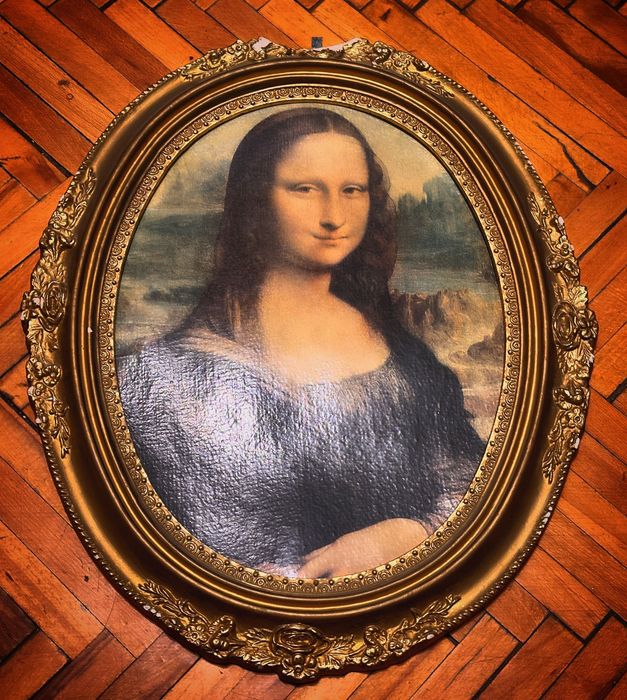 Картина маслом Мона Лиза лепнина