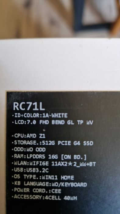 Asus ROG Ally- RC71L