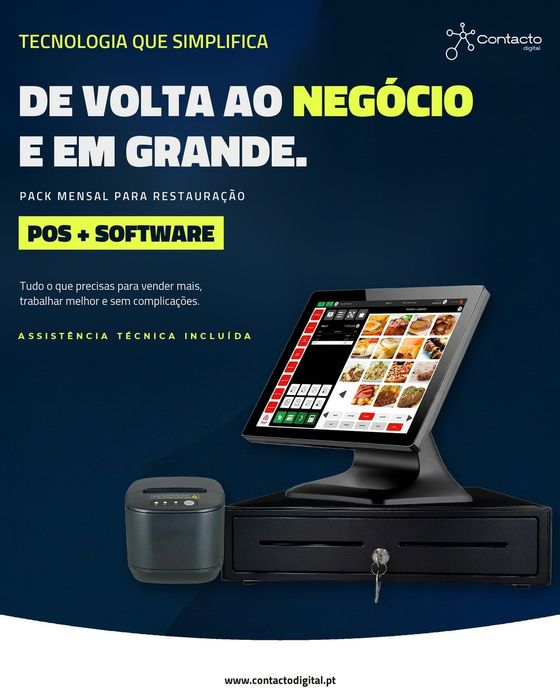 Pack POS + Software para Restauração