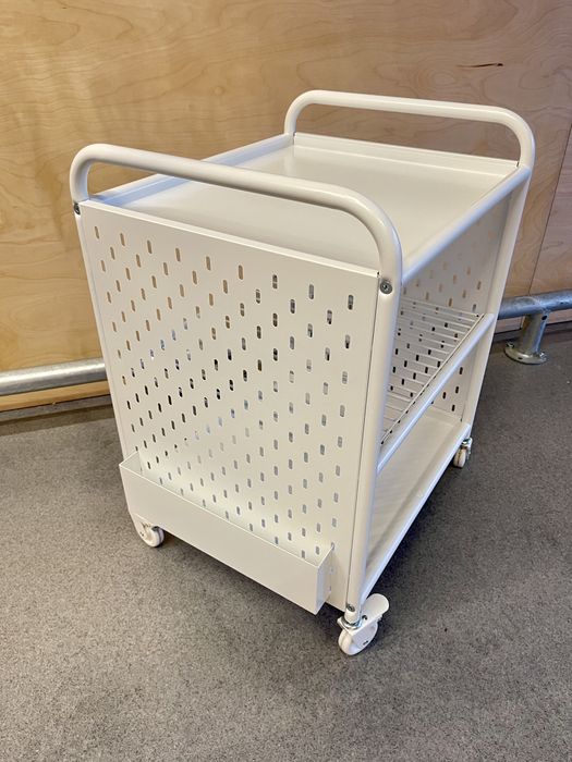 IKEA Brannboll regał na kółkach 56x62cm biały gamingowy narzedzia