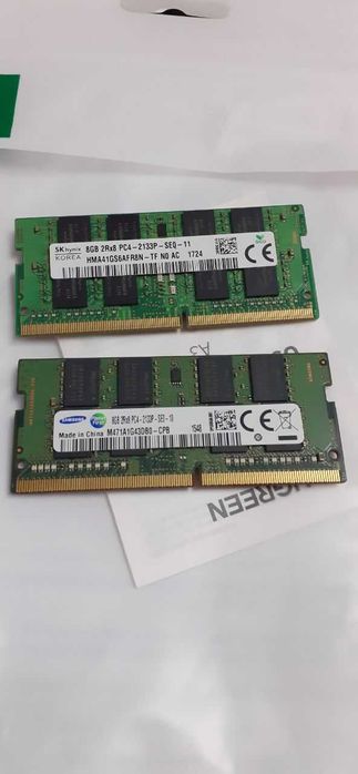 Оперативная память DDR4 SODIMM для ноутбука — Samsung, SK hynix 2x ( 8GB) = 16gb / Комплект