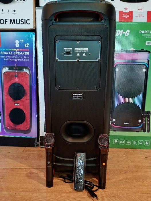 Блютуз караоке акустика Temeisheng-56(SD,USB,FM) пультДУ,2микрофона