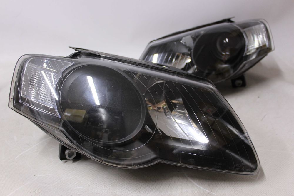 Lampy reflektory przednie przód VW PASSAT B6 05-10 BLACK SOCZEWKI IGŁA