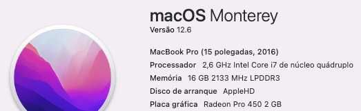 MacBook Pro 15" i7 (usar com monitor)