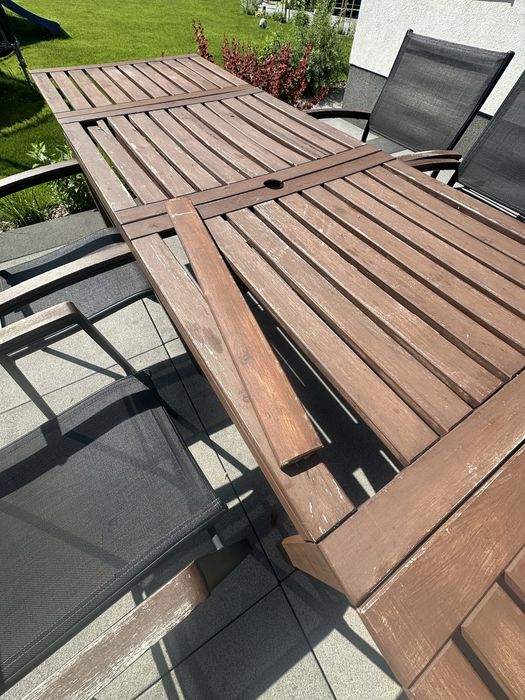 Stoł ogrodowy drewniany Ikea