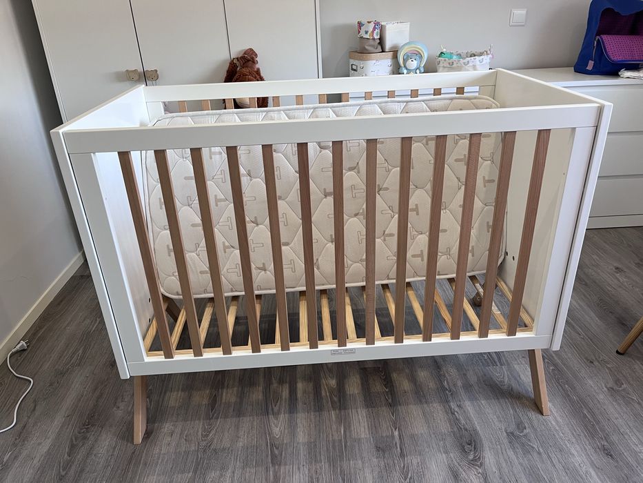 Berço (120X60 CM) ARTECH Branco fosco faia TRAMA