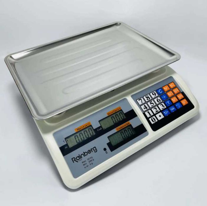 Весы торговые электронные Rainberg RB-310 до 55 кг. Ваги торгові
