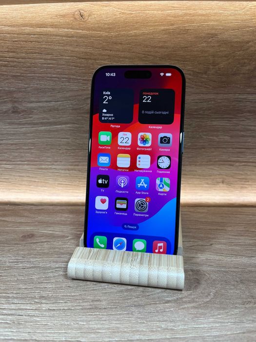 iPhone 15 Pro 256 Blue!! АКБ: 91%!! №: 0135!! ГАРНИЙ!! З США !! Айфон купити оригінал !!