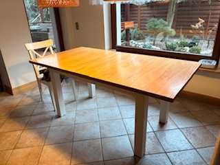 stół rozkładany z 6 krzesłami