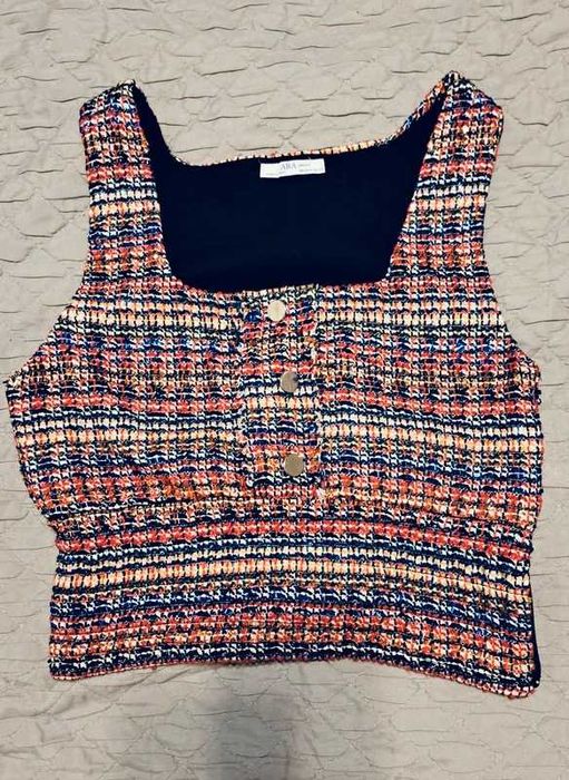 Zara top wielokolorowy roz.M