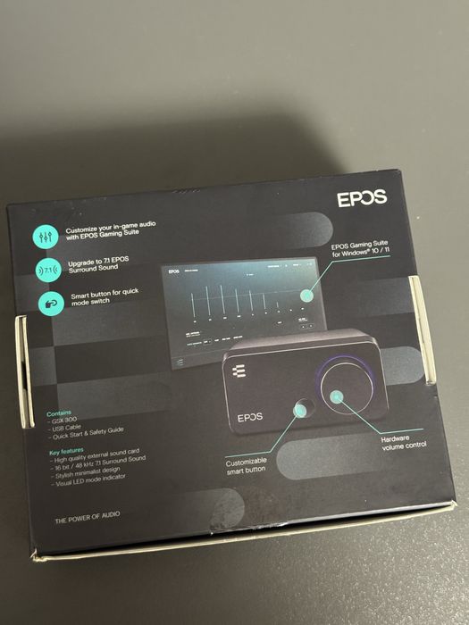 Зовнішня звукова карта EPOS GSX 300 є гарантія