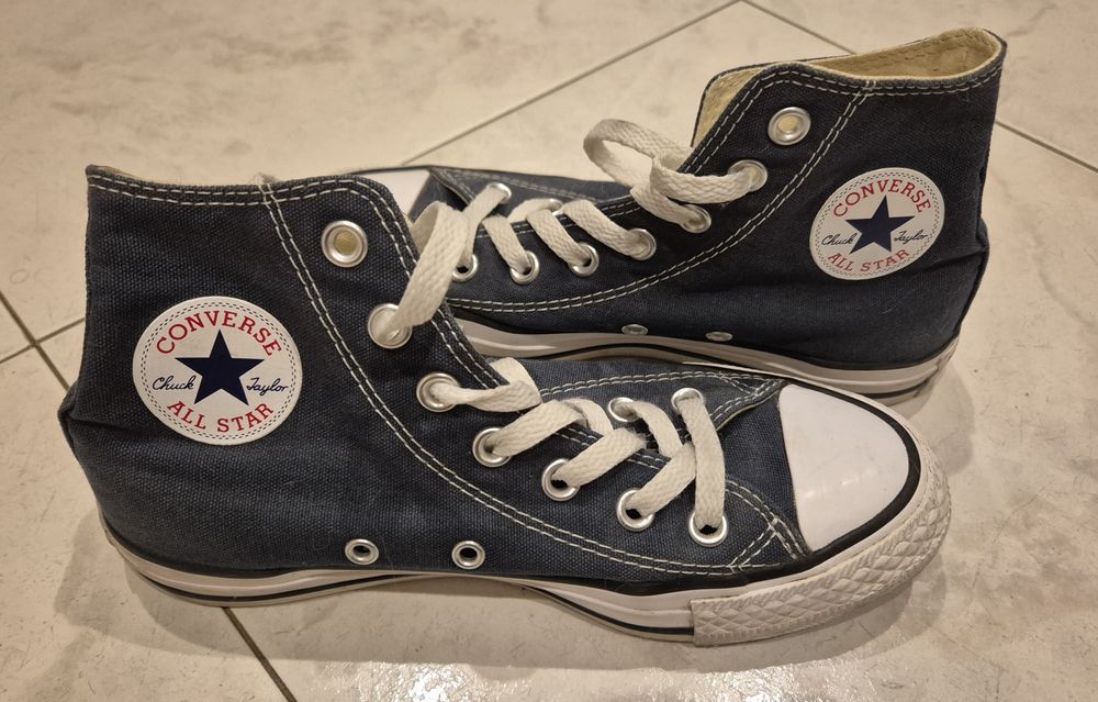 Sapatilhas All Star bota azuis tam 36 como novas