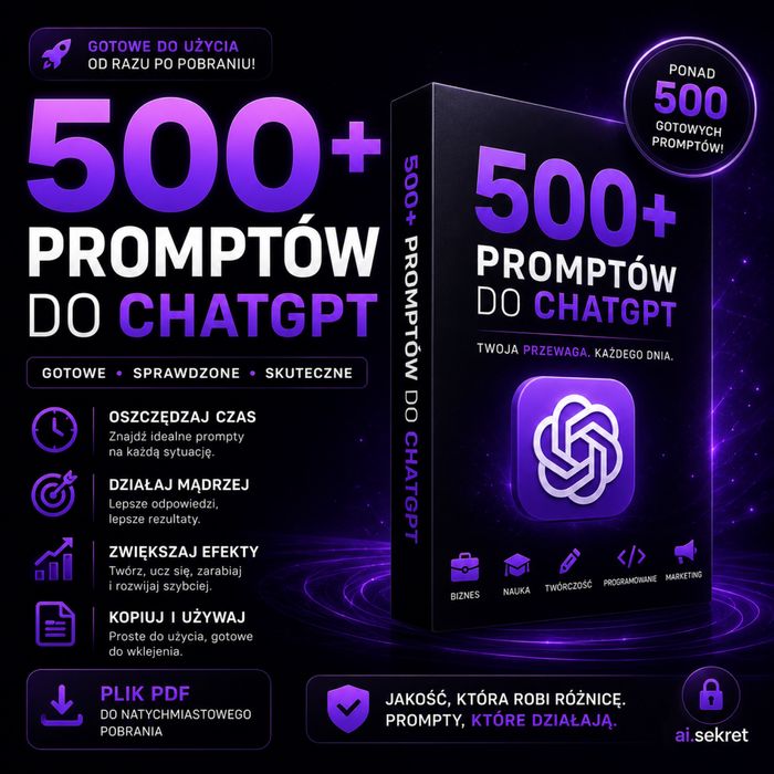 500+ Zarobkowych i firmowych promptow WYSLIJ WIADOMOSC