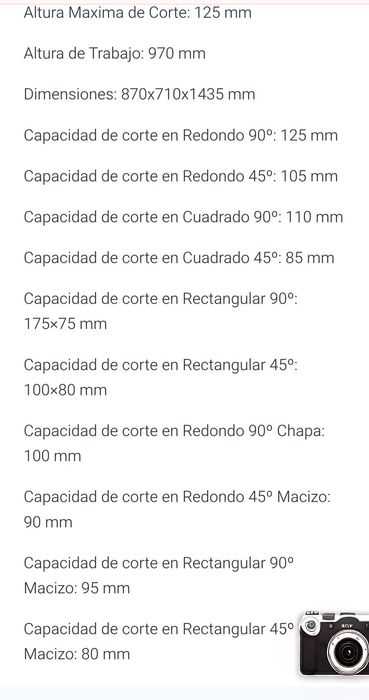 Máquina corte aluminio Lamsa disco 350