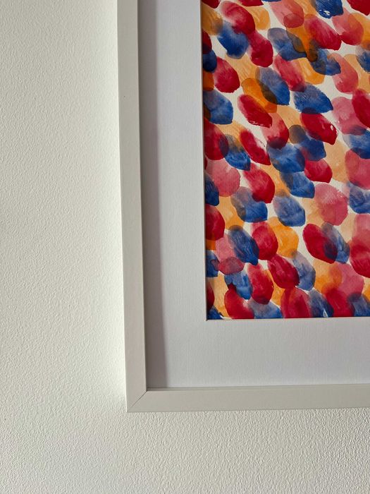 Pintura abstrata em aguarela