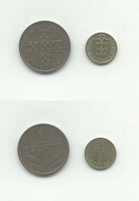 Coleção de 43 moedas de 1 Escudo