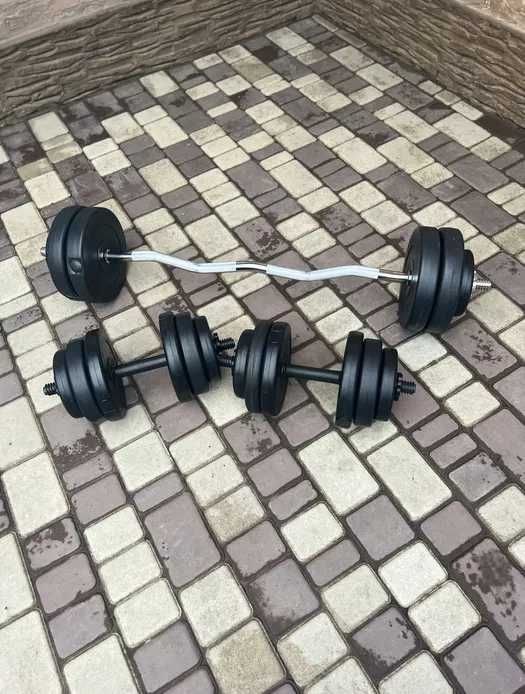 Набір! Штанга + Гантелі STRONG від 36 до 142 кг