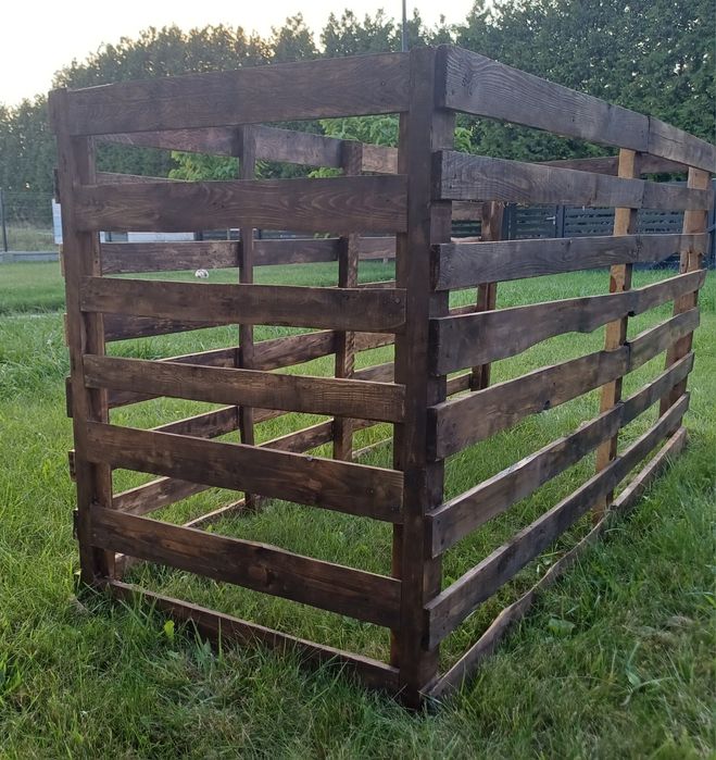 Kompostownik skrzynia na drewno 240x120 120x120 x90 Toruń Dostawa