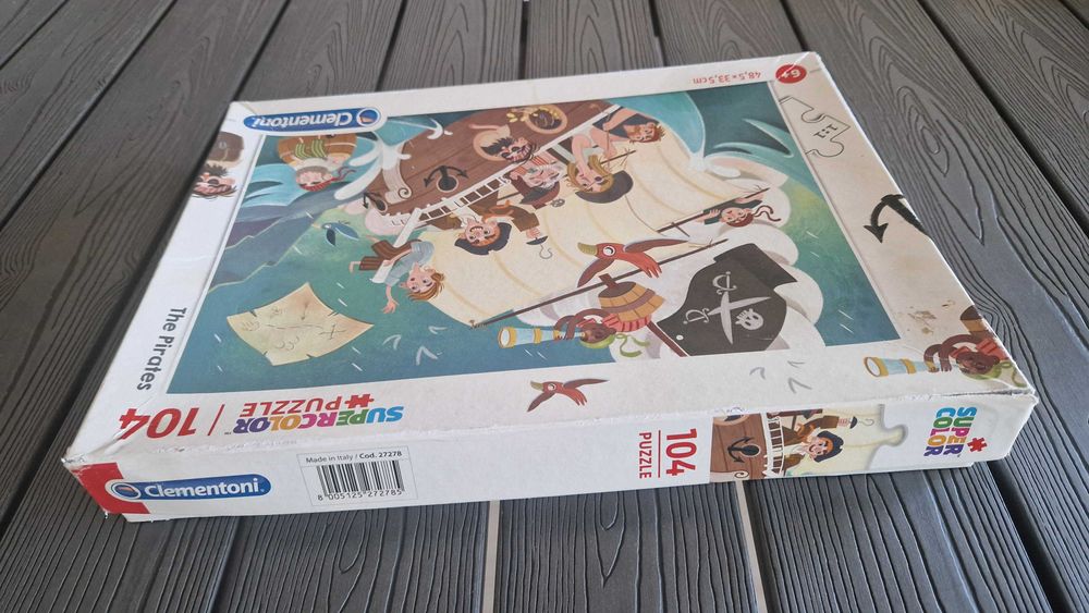 Puzzle Os Piratas Supercolor de 104 peças