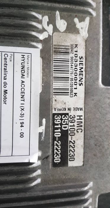 Centralina motor / ECU HYUNDAI Accent I (X3)