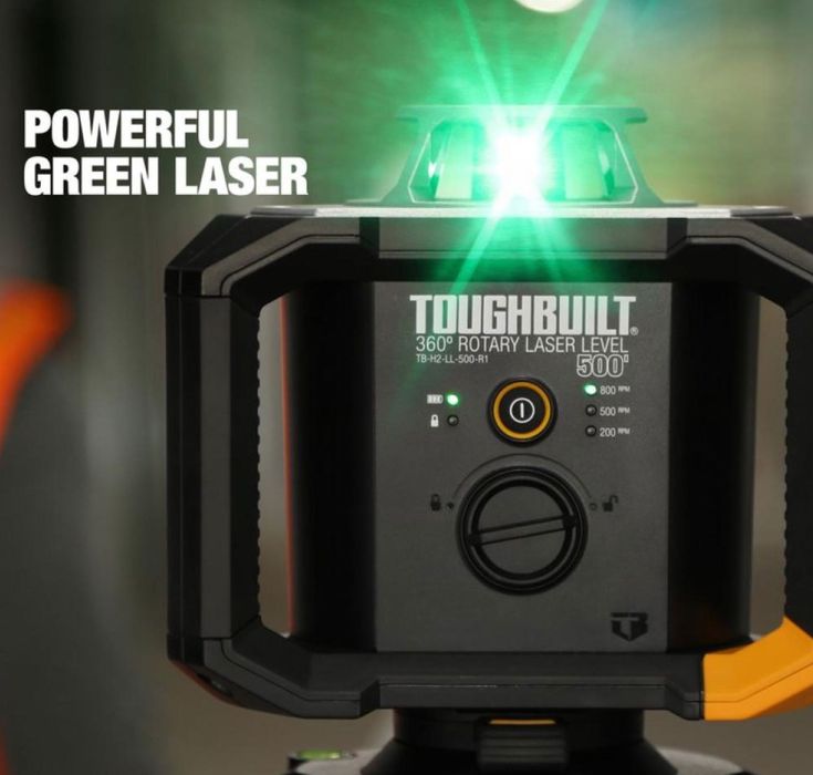 Ротаційний лазер ToughBuilt TB-H2S4-LL-M150-R1 з приймачем 150м