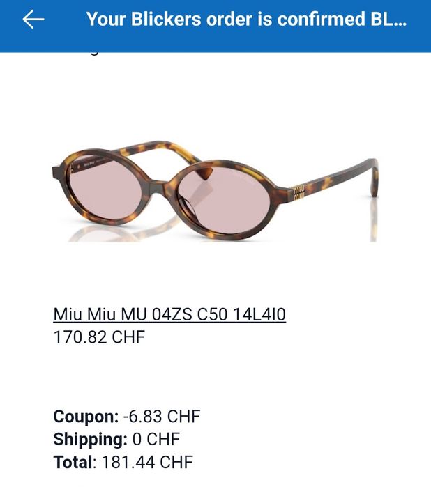 Óculos de sol miu miu