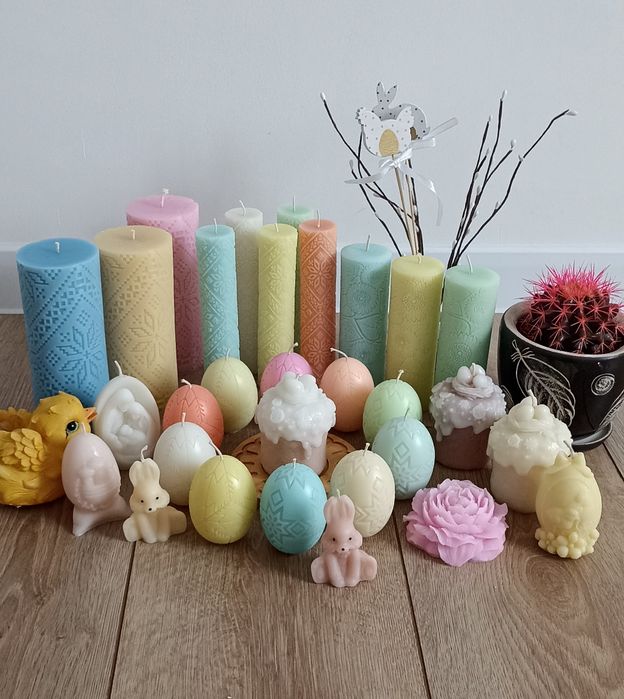 Свічки Великодні, Пасхальні. Свічки писанки