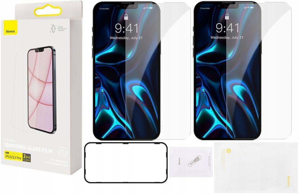 Baseus 2X Szkło Hartowane Szybka Iphone 13 Pro Max