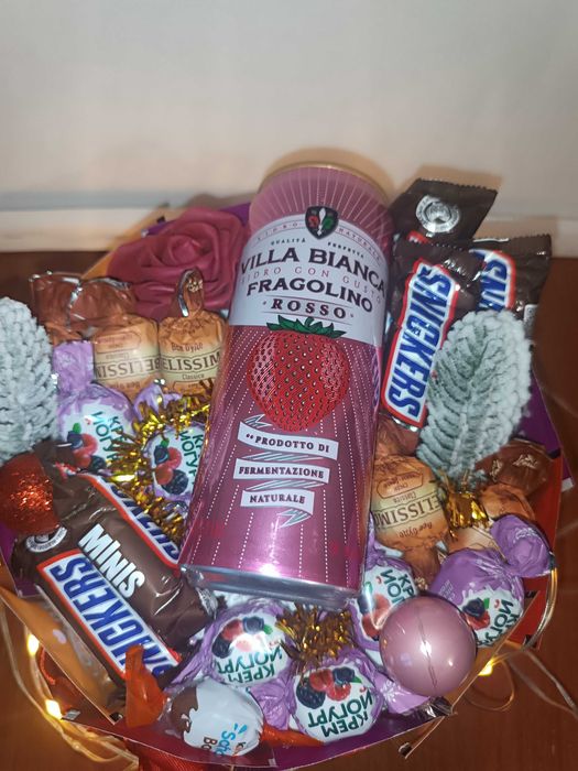 Букет із солодощів. Солодкий букет, Букет ручної роботи.