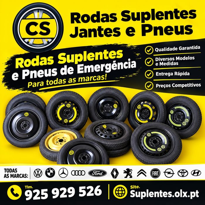 Jantes 15 Fiat, Ford Ká, Peugeot Bipper, Citroën Nemo, furação 4x98