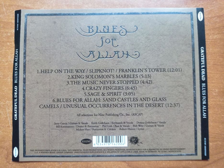 Grateful Dead - Blues for allah
