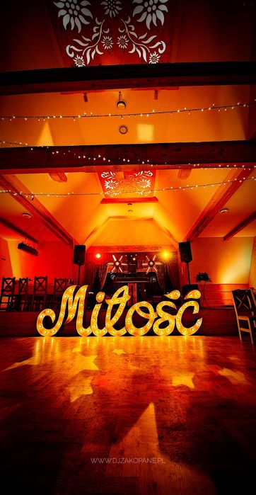 Napis Love & Miłość Boho Rustykalny - Podhale Zakopane Nowy Targ