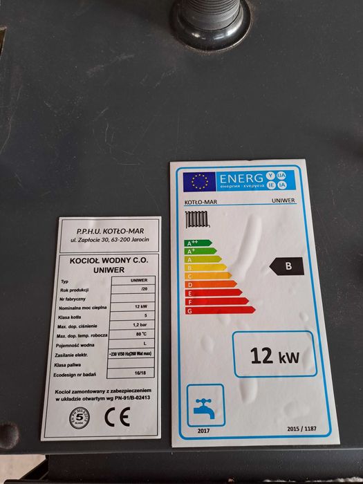 Piec na 100m2 12kw Węgiel Drewno Chrust + STEROWNIK Dmuchawa Dostawa