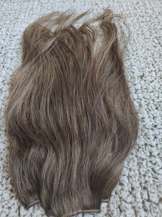 100% naturalne włosy clip-in 53cm dopinki
