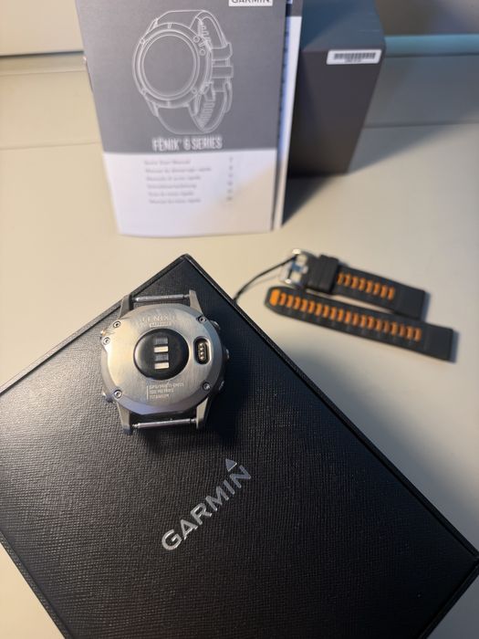 Garmin fēnix 6 Sapphire Titanium + pudełko