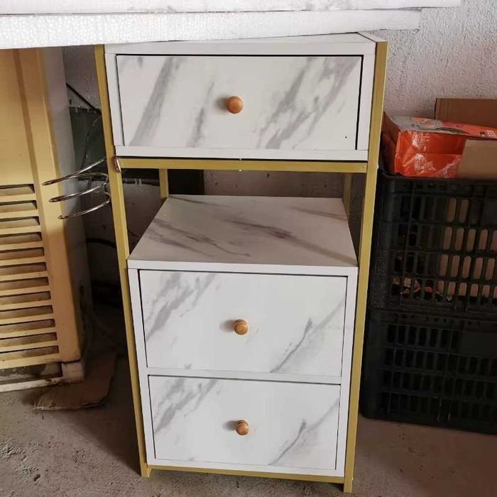 Armário de Estética e Beleza Dourado e Branco NOVO e PROFISSIONAL