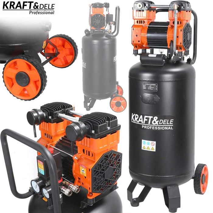 KRAFT&DELE Kompresor Bezolej Pionowy Sprężarka 100l 10bar 3000w KD1389