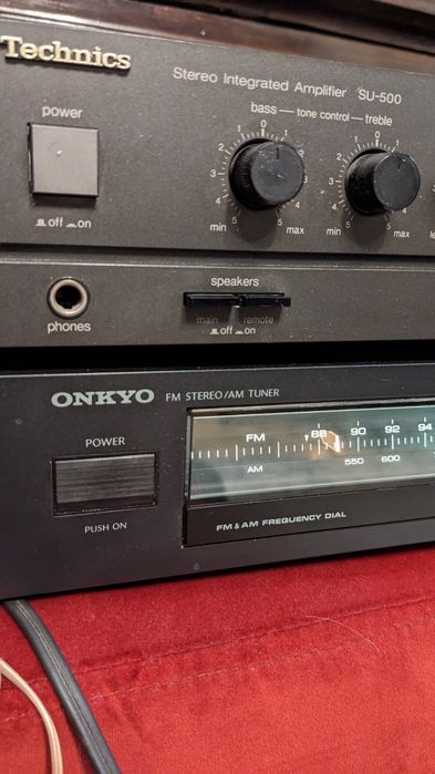 Wzmacniacz Technics SU-500 i tuner Onkyo 4220