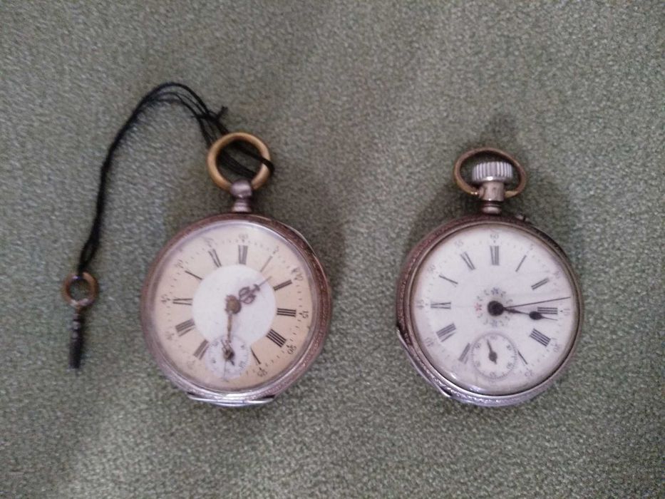 Часы наручные. Часы карманные. Серебряные мужские часы