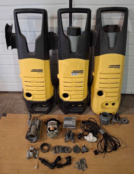 Запчасти Karcher k2,3,4,5,6,7,8,90двигатель,корпус выключатель,колесо