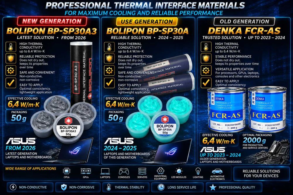 ( ASUS ) Жидкая Термопрокладка BOLIPON BP-SP30A3 / BOLIPON BP-SP30A / DENKA  Япония / Рідка термопрокладка Для Ноутбуков, и Мобильных телефонов !!