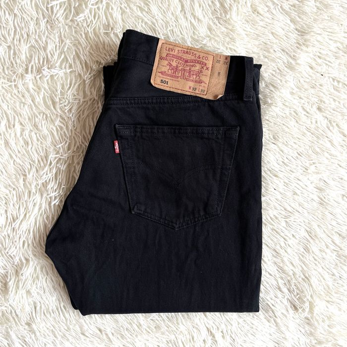 Чорні прямі чоловічі джинси Levis 501 levi’s