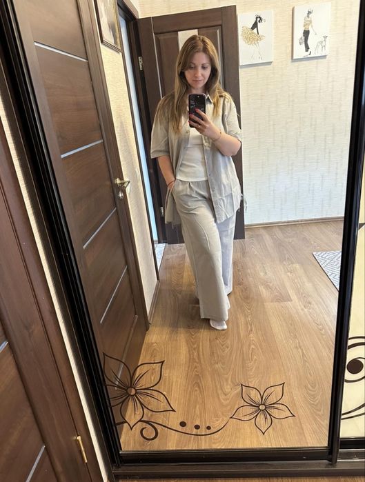 Костюм сорочка та штани палаццо L