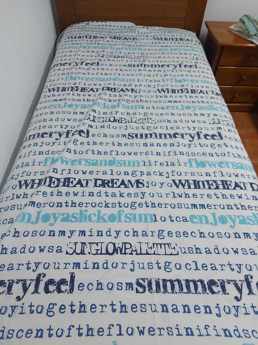 Capa Edredão cama solteiro