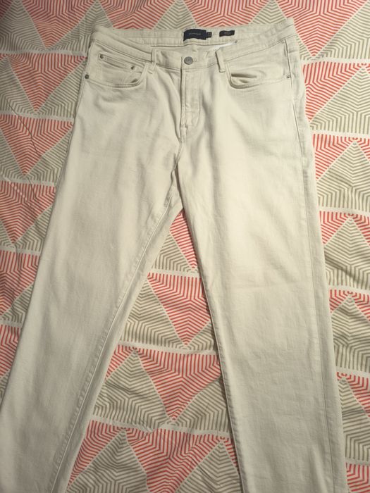 Calças brancas homem Massimo Dutti