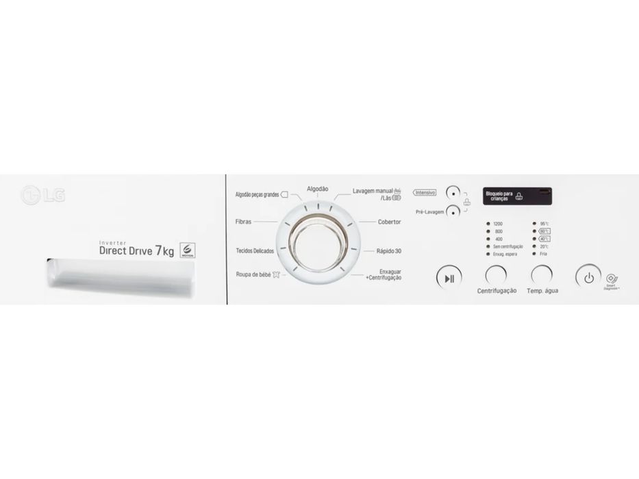 Máquina de Lavar Roupa LG FH2C3QD (7 kg - 1200 rpm)