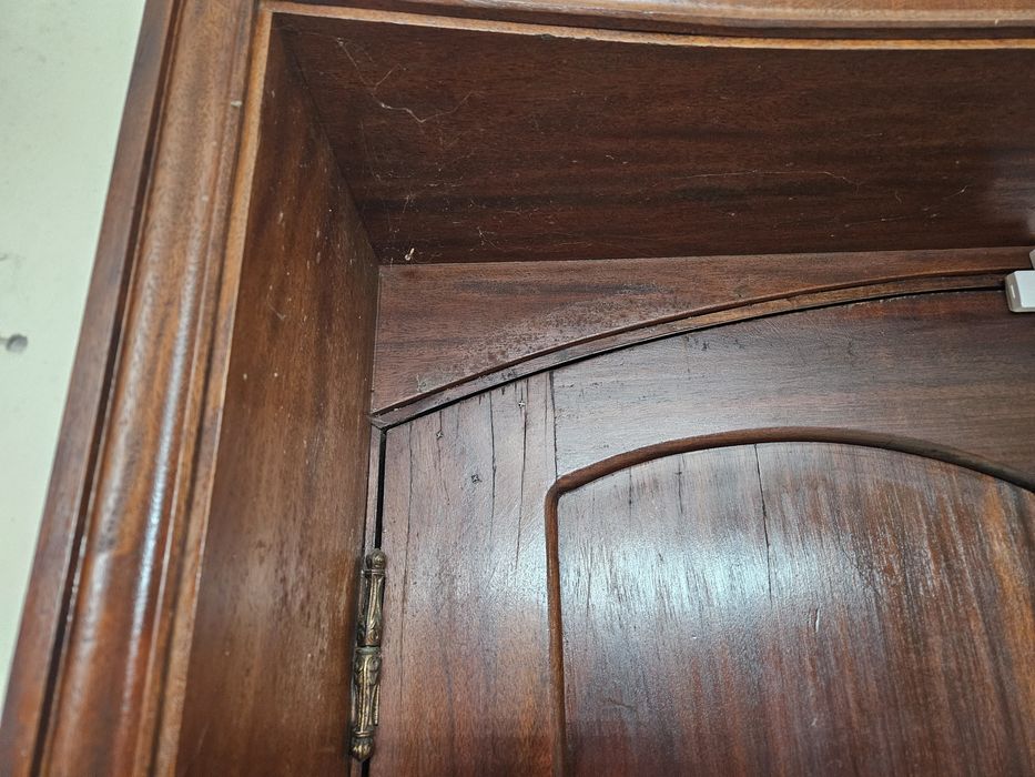 Porta Antiga em Madeira Maciça (Possivelmente Mogno) – 216 × 95 cm