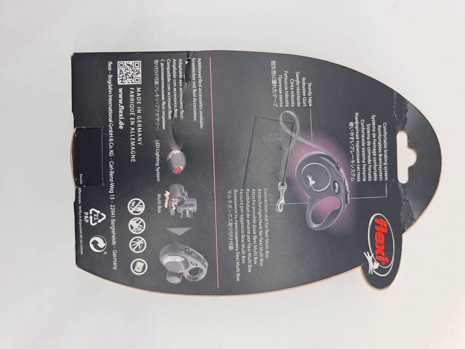 Trela extensível para cães, 5 metros - novo